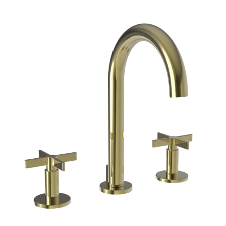 A large image of the Newport Brass 3410 Polished Brass Uncoated (Living)