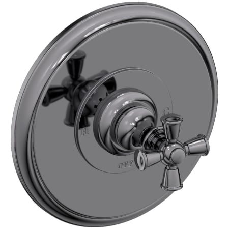 A large image of the Newport Brass 4-2444BP Midnight Chrome