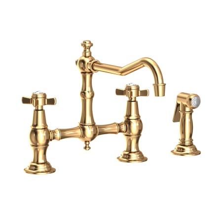 A large image of the Newport Brass 945-1 Polished Brass Uncoated (Living)