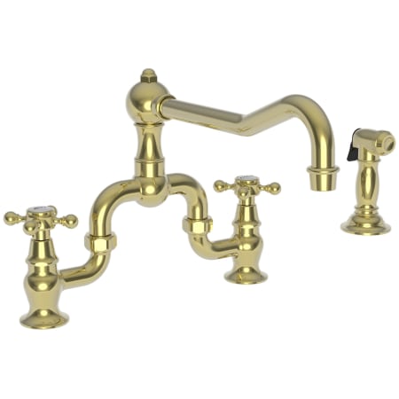 A large image of the Newport Brass 9452-1 Polished Brass Uncoated (Living)