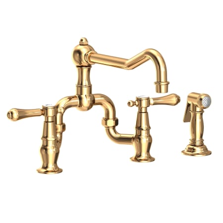 A large image of the Newport Brass 9453-1 Polished Brass Uncoated (Living)