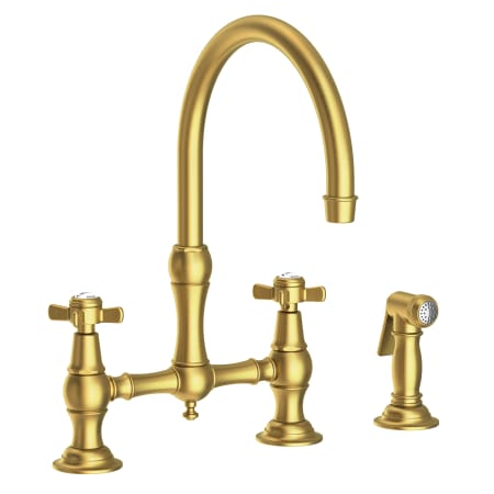 A large image of the Newport Brass 9456 Satin Brass (PVD)