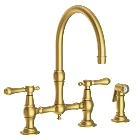 A large image of the Newport Brass 9458 Satin Brass (PVD)