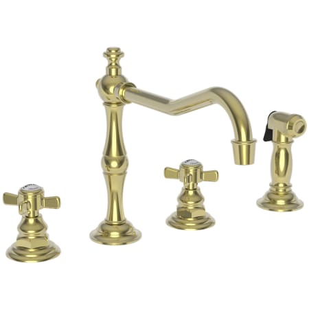 A large image of the Newport Brass 946 Polished Brass Uncoated (Living)