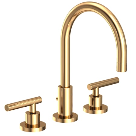 A large image of the Newport Brass 990L Polished Brass Uncoated (Living)