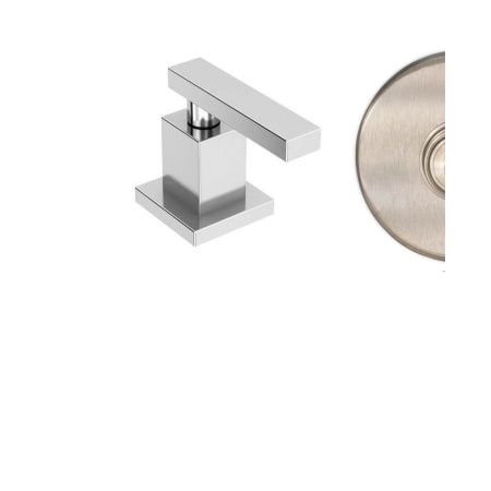 A large image of the Newport Brass 3-368 Satin Nickel