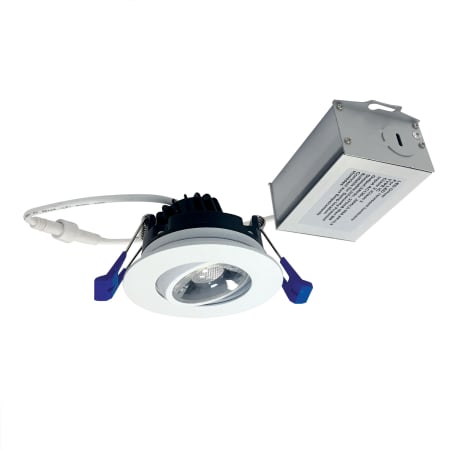 A large image of the Nora Lighting NM2-2RG4030 Matte Powder White