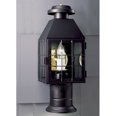 A large image of the Norwell Lighting 1057 Black with Clear Glass
