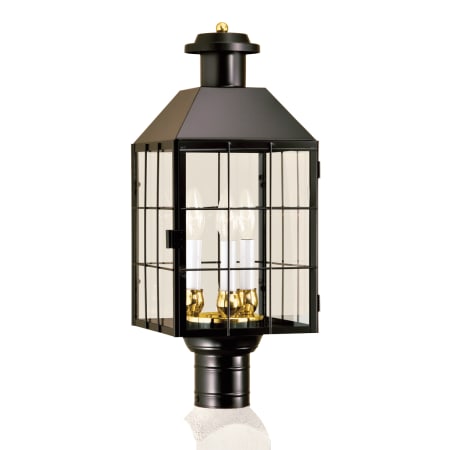 A large image of the Norwell Lighting 1056 Black with Clear Glass