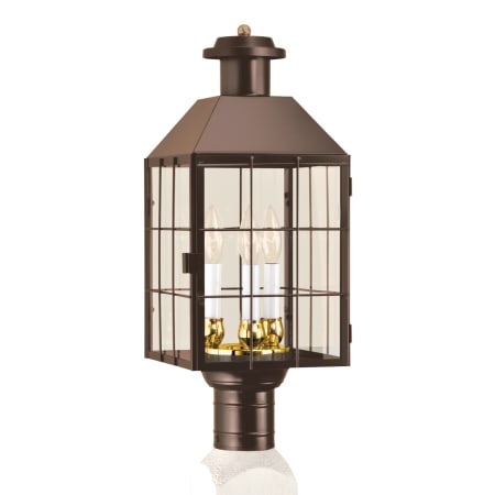 A large image of the Norwell Lighting 1056 Bronze with Clear Glass