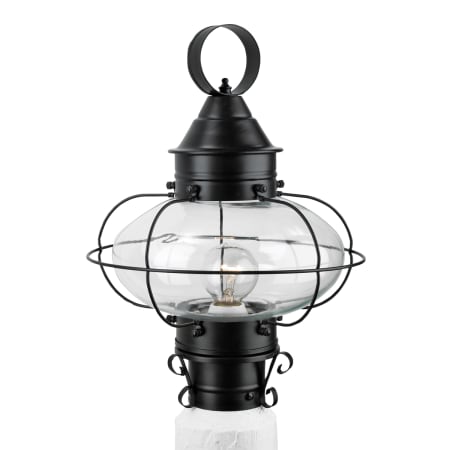 A large image of the Norwell Lighting 1321 Black with Clear Glass