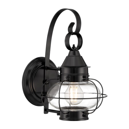 A large image of the Norwell Lighting 1323 Black with Clear Glass
