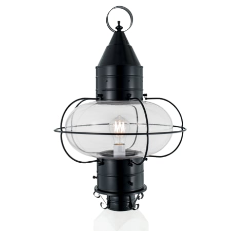 A large image of the Norwell Lighting 1510 Black with Clear Glass
