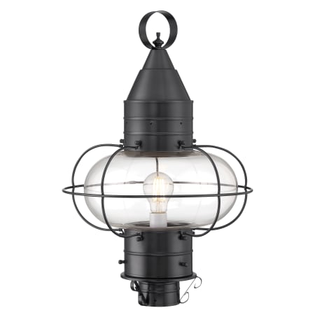A large image of the Norwell Lighting 1510 Gun Metal with Clear Glass