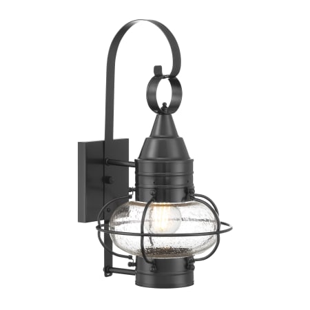 A large image of the Norwell Lighting 1513 Gun Metal with Seedy Glass