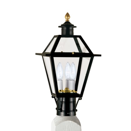 A large image of the Norwell Lighting 2234 Black with Clear Glass
