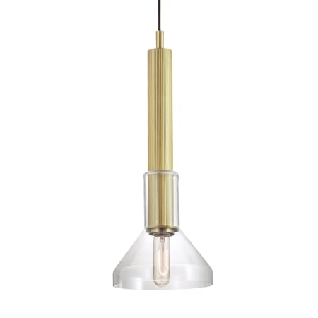 A large image of the Norwell Lighting 5386-CL Satin Brass