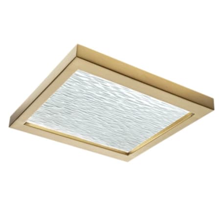 A large image of the Norwell Lighting 5391 Satin Brass / Wave Shade