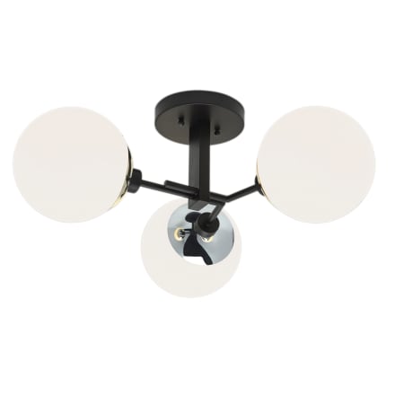 A large image of the Norwell Lighting 5675-OP Matte Black / Polished Nickel