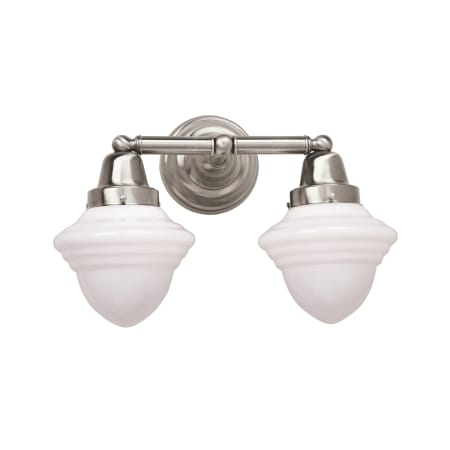 A large image of the Norwell Lighting 8202 Brushed Nickel with Acorn Glass