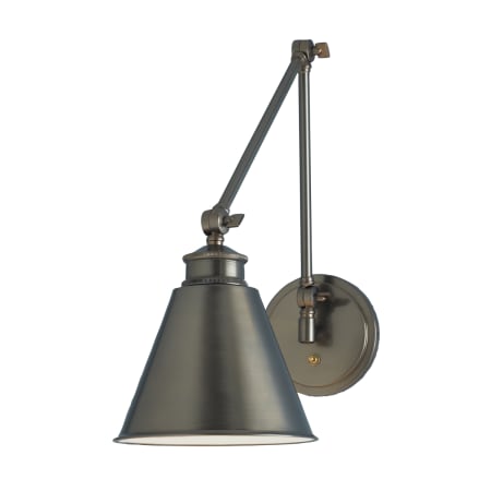 A large image of the Norwell Lighting 8475 Architectural Bronze with Metal Shade