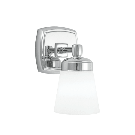 A large image of the Norwell Lighting 8931 Chrome with Shiny Opal Glass