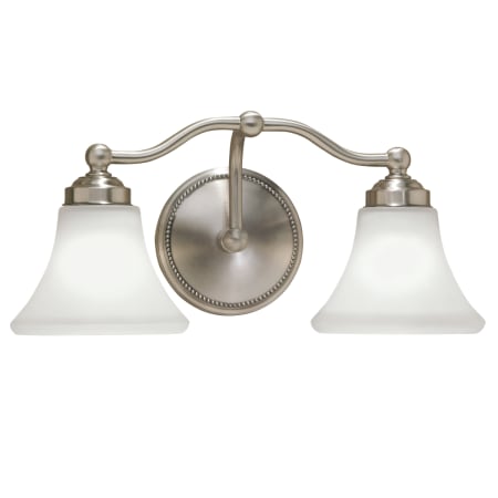A large image of the Norwell Lighting 9662 Brushed Nickel with Flare Glass