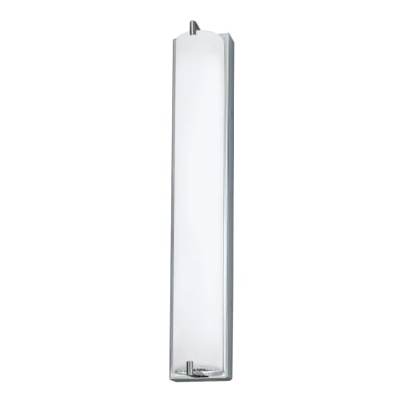A large image of the Norwell Lighting 9692 Chrome with Matte Opal Glass