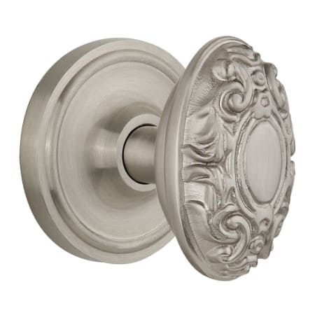 A large image of the Nostalgic Warehouse CLAVIC_DP_NK Satin Nickel