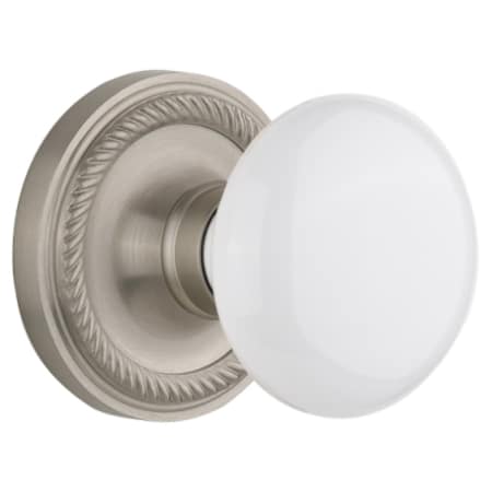 A large image of the Nostalgic Warehouse ROPWHI_PRV_238_NK Satin Nickel