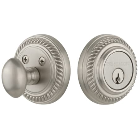 A large image of the Nostalgic Warehouse ROPROP_1CYL_238_NA Satin Nickel