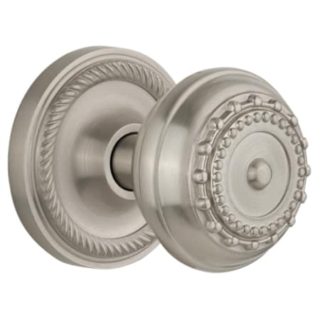 A large image of the Nostalgic Warehouse ROPMEA_PSG_238_NK Satin Nickel