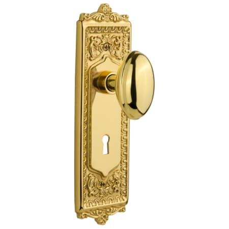 A large image of the Nostalgic Warehouse EADHOM_PSG_238_KH Polished Brass