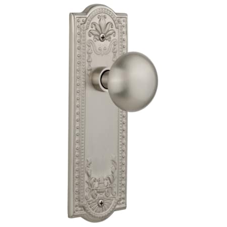 A large image of the Nostalgic Warehouse MEANYK_PSG_238_NK Satin Nickel