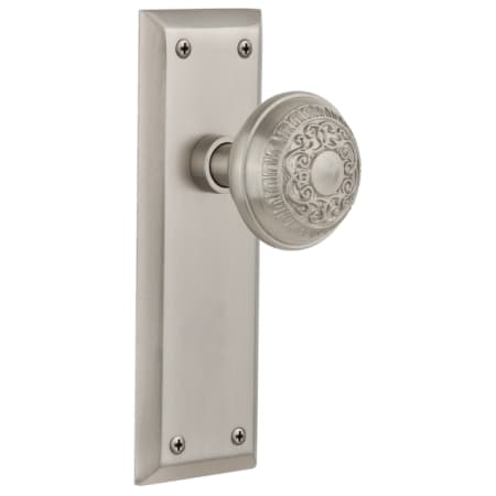 A large image of the Nostalgic Warehouse NYKEAD_PSG_238_NK Satin Nickel