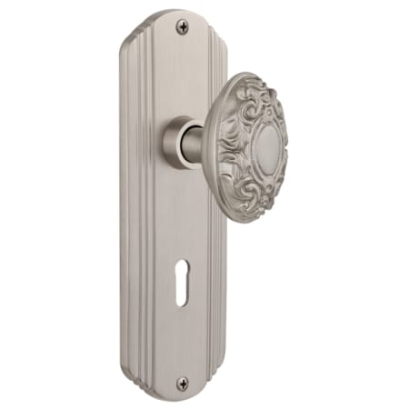 A large image of the Nostalgic Warehouse DECVIC_PRV_238_KH Satin Nickel