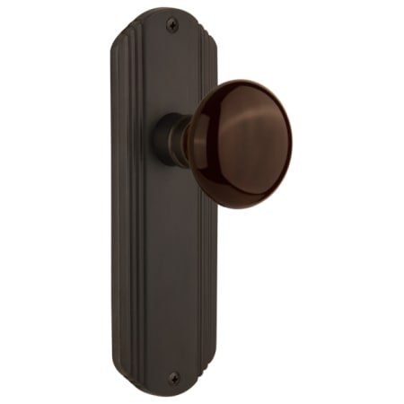 A large image of the Nostalgic Warehouse DECBRN_PSG_238_NK Oil-Rubbed Bronze