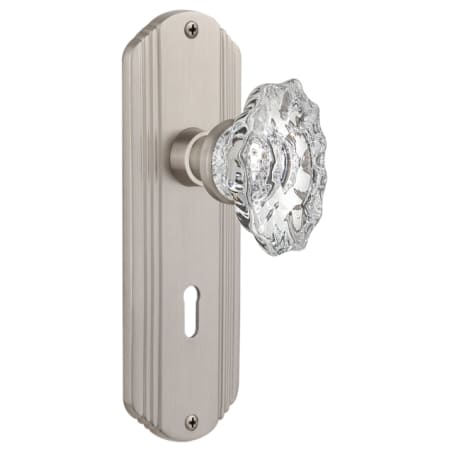 A large image of the Nostalgic Warehouse DECCHA_PRV_238_KH Satin Nickel