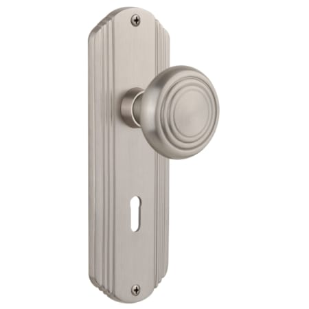 A large image of the Nostalgic Warehouse DECDEC_PRV_238_KH Satin Nickel