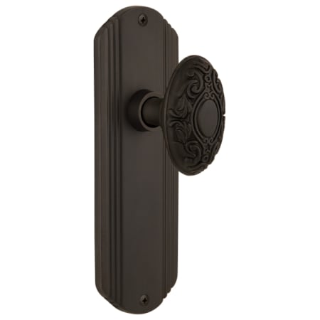 A large image of the Nostalgic Warehouse DECVIC_DP_NK Oil-Rubbed Bronze