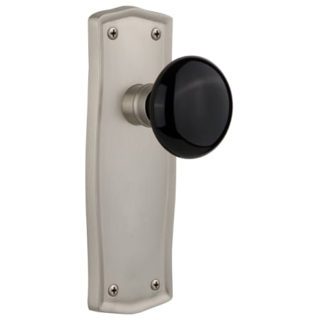 A large image of the Nostalgic Warehouse PRABLK_DP_NK Satin Nickel