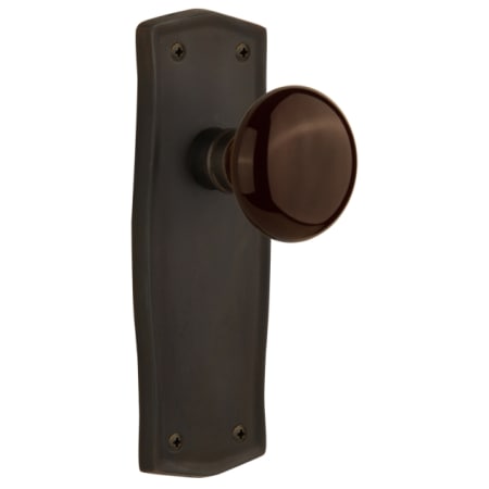 A large image of the Nostalgic Warehouse PRABRN_DP_NK Oil-Rubbed Bronze