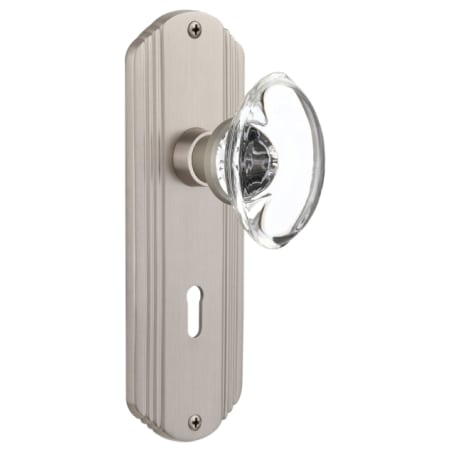 A large image of the Nostalgic Warehouse DECOCC_SD_KH Satin Nickel