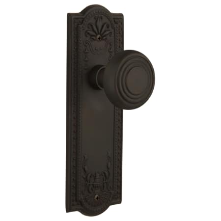 A large image of the Nostalgic Warehouse MEADEC_PSG_238_NK Oil-Rubbed Bronze