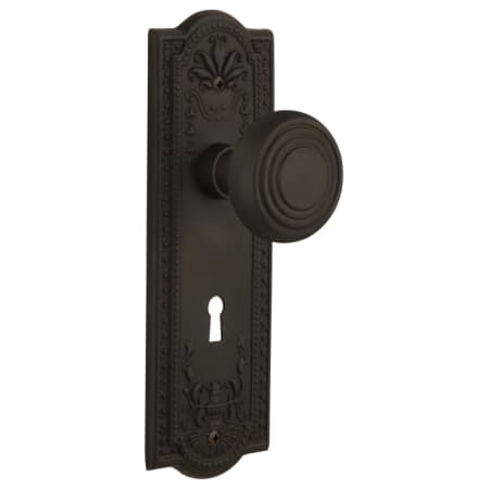 A large image of the Nostalgic Warehouse MEADEC_PSG_238_KH Oil-Rubbed Bronze