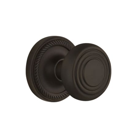 A large image of the Nostalgic Warehouse ROPDEC_SD_NK Oil-Rubbed Bronze