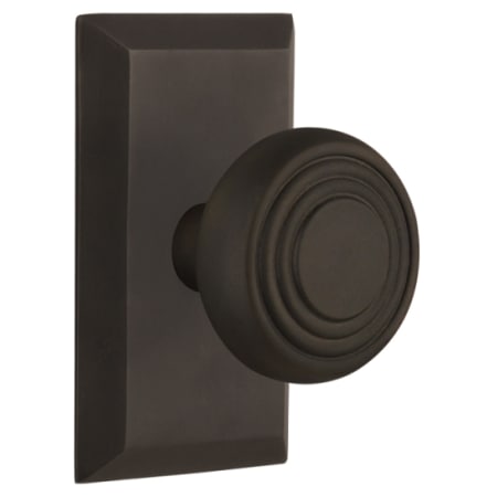 A large image of the Nostalgic Warehouse STUDEC_SD_NK Oil-Rubbed Bronze