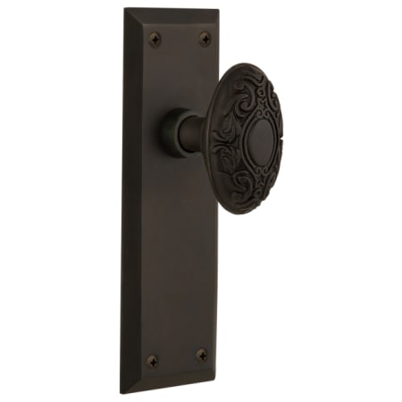 A large image of the Nostalgic Warehouse NYKVIC_DP_NK Oil-Rubbed Bronze