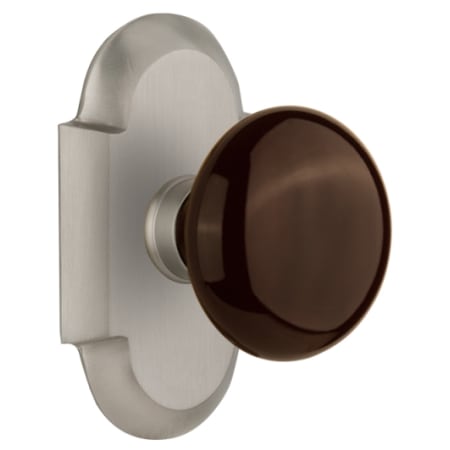 A large image of the Nostalgic Warehouse COTBRN_PSG_234_NK Satin Nickel