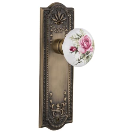 A large image of the Nostalgic Warehouse MEAROS_PSG_234_NK Antique Brass